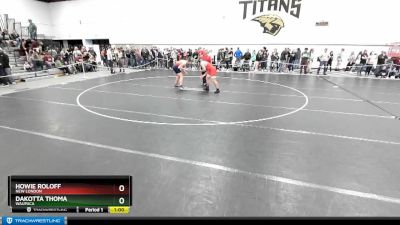 190 lbs Cons. Round 2 - Howie Roloff, New London vs Dakotta Thoma, Waupaca