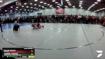 126 lbs Cons. Round 4 - Gabriel Thomas, Raider Nation Wrestling Club vs Dylan Walsh, Nova WC