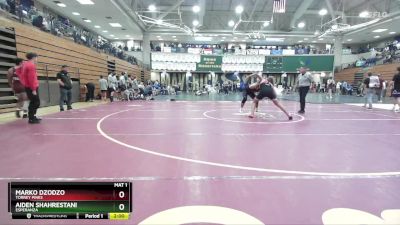 190 lbs Champ. Round 2 - Aiden Shahrestani, Esperanza vs Marko Dzodzo, Torrey Pines