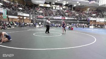 125 lbs Quarterfinal - Sheyenne Pinkston, Whitewater Remington HS vs Karsyn Hamlin, Russell HS