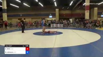 57 kg Round Of 16 - Savannah Witt, Team Pennsylvania vs Bianca Johnson, Ascend Wrestling Academy