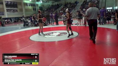 101 lbs Champ. Round 2 - Rozalynn Zarate, Huntington Beach vs Mia Navarro, Palm Desert