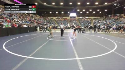 115 lbs Champ. Round 1 - Hayli Stevens, Goddard Hs vs Karla Barrios, Basehor-Linwood HS