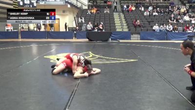 131 lbs Quarterfinal - Agnia Krakovska, Simon Fraser University vs Shelby Kemp, William Jewell College
