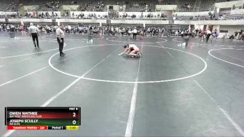 112 lbs Cons. Round 5 - Owen Wathke, Bay Port Wrestling Club vs Joseph Scully, Mn Elite