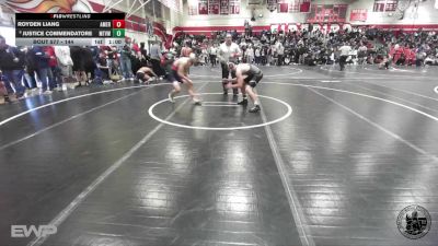 144 lbs Cons. Round 2 - Royden Liang, American vs Justice Commendatore, Mt. View