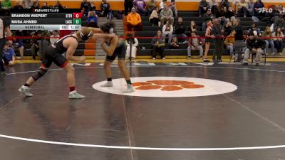 150 lbs Semifinal - Brandon Wiepert, St. Francis vs Musa Ahmed, Lackawanna