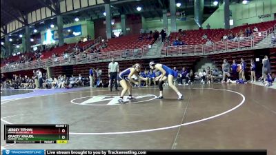 140 lbs Round 3 (8 Team) - Jersey Titman, Grand Island Girls vs Gracey Knajdl, Kearney Girls