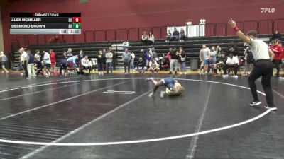 125 lbs Cons. Round 3 - Alex McMiller, Emmanuel College vs Desmond Brown, The Chicken Coop