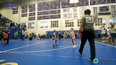 55 lbs Semifinal - Brody Corn, Mustang Bronco Wrestling Club vs Brastin Woods, Tecumseh Youth Wrestling