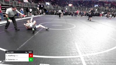 100 lbs Consolation - Luke Hoefling, Siouxland Wrestling Academy vs Dylan Salemie, Terminator Wrestling Academy