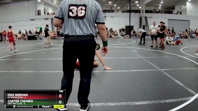 106 lbs Round 3 (8 Team) - Max Berman, GT Apocalypse vs Carter Chunko, Grit Mat Club