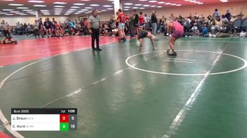 132 lbs Rr Rnd 1 - Jake Braun, Team Round Up HS vs Cyrus Hurd, Ragin Raisins Catawba HS