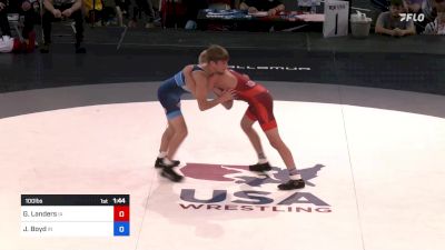 100 lbs 3rd Place - Gavin Landers, Iowa vs Jensen Boyd, Indiana