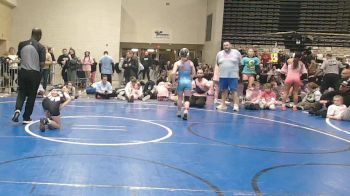 95 lbs Rr Rnd 3 - Brooke Murray, NewWhale Pink - Girls vs Abigail Neidig, MGW Black Widows - Girls