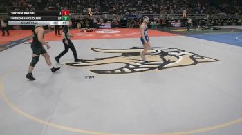 Semifinal - Ryder Kruse, Lincoln East vs Keeghan Clouse, North Platte