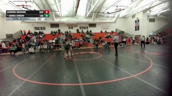 130 lbs Cons. Round 2 - Jenna Simon, Lander Valley vs Aubree George, Cody