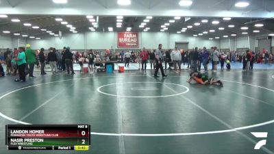 92 lbs Champ. Round 1 - Nasir Preston, Flex Wrestling vs Landon Homer, Powhatan Youth Wrestling Club