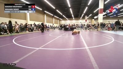 215 lbs Round Of 32 - Dakotah Weatherly, NG Bombers Wrestling Club vs Benjamin Wendt, Texas