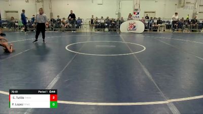 76-81 lbs Round 1 - Eli Tuttle, Tar Heel Kids Wrestling Club vs Patrick Lopez, Tech Fall Wrestling Club