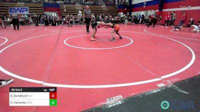 76 lbs Rr Rnd 2 - Graham Sandoval, Cowboy Wrestling Club vs Carter Herandy, McAlester Youth Wrestling