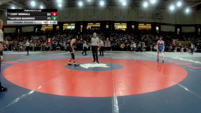 120-2A/1A Champ. Round 1 - Cody Mimnall, Boonsboro vs Hayden Marrero, Patuxent