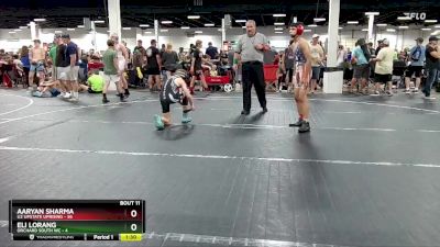 110 lbs Round 4 (6 Team) - Aaryan Sharma, U2 Upstate Uprising vs Eli Lorang, Orchard South WC