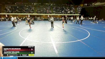 124 lbs Quarterfinal - Katelyn Bourgeois, Iowa vs Damiyah Williams, Female Elite Wrestling