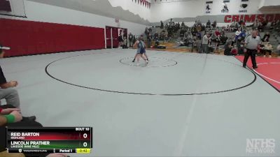 100 lbs Champ. Round 1 - Reid Barton, Highland vs Lincoln Prather, Lakeside (Nine Mile)