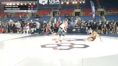 132 lbs Champ. Rd Of 128 - Anthony DeVito, Alabama vs Tommy Wurster, Ohio