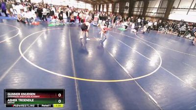 125 lbs Semifinal - Gunner Knudsen, Sanderson Wrestling Academy vs Asher Troendle, Uintah