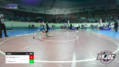 100 lbs Quarterfinal - Millie Rumsey, Pawhuska Elks Takedown vs Elissa Cruz, Scrap Yard Training