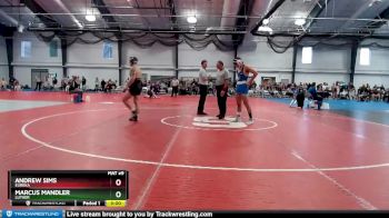 165 lbs Cons. Round 4 - Andrew Sims, Eureka vs Marcus Mandler, Luther