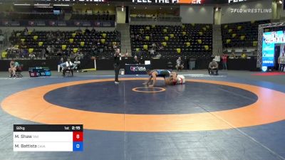 92 kg Consi Of 4 - Max Shaw, Tar Heel Wrestling Club vs Michael Battista, Cavalier Wrestling Club