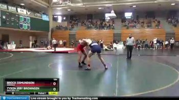 195 lbs Quarterfinal - Tyson Irby Brownsen, Boulder City vs Brock Osmundson, Oakdale
