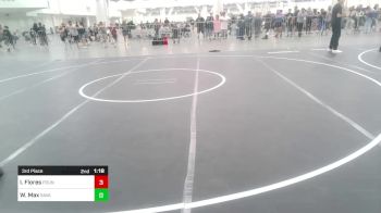 95 lbs 3rd Place - Isaiah Flores, Pounders WC vs William Max, Savage House WC