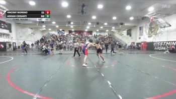 215 lbs Cons. Round 1 - Vincent Moreno, Colton vs Adrian Crisanti, Marshall