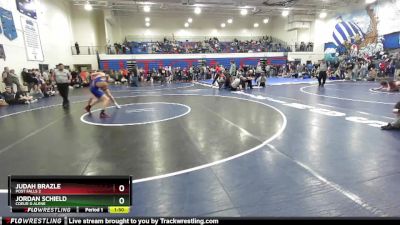 138 lbs Quarterfinal - Jordan Schield, Coeur D Alene vs Judah Brazle, Post Falls 2