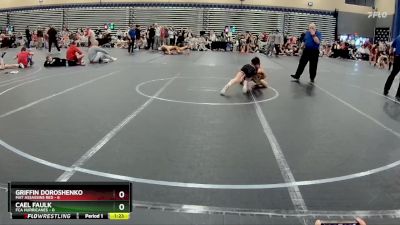 76 lbs Round 4 (8 Team) - Cael Faulk, FCA Hurricanes vs Griffin Doroshenko, Mat Assassins Red