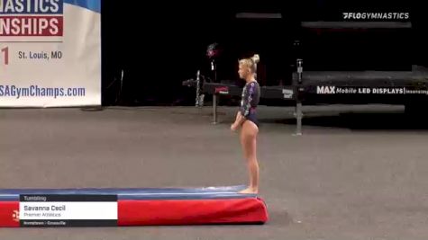 Savanna Cecil - Tumbling, Premier Athletics - 2021 USA Gymnastics Championships