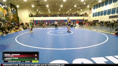 157 lbs Cons. Round 1 - Landon Puzio, Lakeland 2 vs Israel Johnson, Bonners Ferry