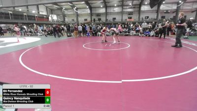 92 lbs Champ. Rd Of 16 - Eli Fernandez, White River Hornets Wrestling Club vs Quincy Nanquilada, Mat Demon Wrestling Club