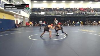 133 lbs Champ. Round 2 - Leland Macias, Lassen College vs Artemis Shmuel, Santa Ana College