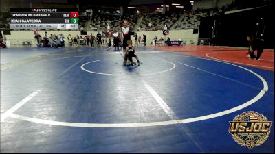 40 lbs 5th Place - Trapper McDaugale, Blue Devil Wrestling vs Isiah Saavedra, Top Rank Hammers
