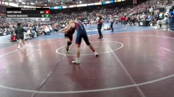 3A 175 lbs Cons. Round 1 - Teagan Babcock, Butte County vs Kent Esplin, New Plymouth