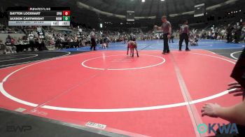 36 lbs Round Of 16 - Dayton Lockhart, Sperry Wrestling Club vs Jaxson Cartwright, Midwest City Bombers Youth Wrestling Club