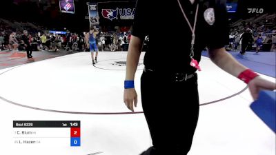 106 lbs Cons 8 #1 - Carson Blum, MI vs Lytning Hazen, CA