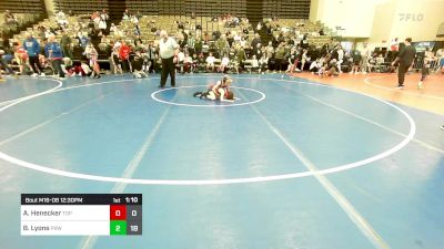 57 lbs Rr Rnd 1 - Ash Henecker, Top Gun vs Brooks Lyons, Pride Wrestling