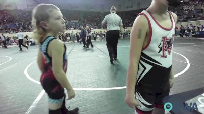 60 lbs Round Of 16 - Barrett Kincaide, Cushing Tigers vs Rhyder Edgar, Pauls Valley Panther Pinners