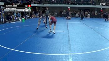 85 lbs Champ. Round 2 - Brayden Jones, Young Guns Wrestling Club vs Sawyer Ryks, Berge Elite Wrestling Academy